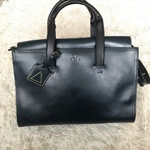 Kelsi Dagger Brooklyn Dark Blue Leather Purse